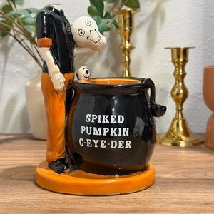 Yankee Candle Spiked Pumpkin C-Eye-Der Tea Light Holder Halloween Farmers Market